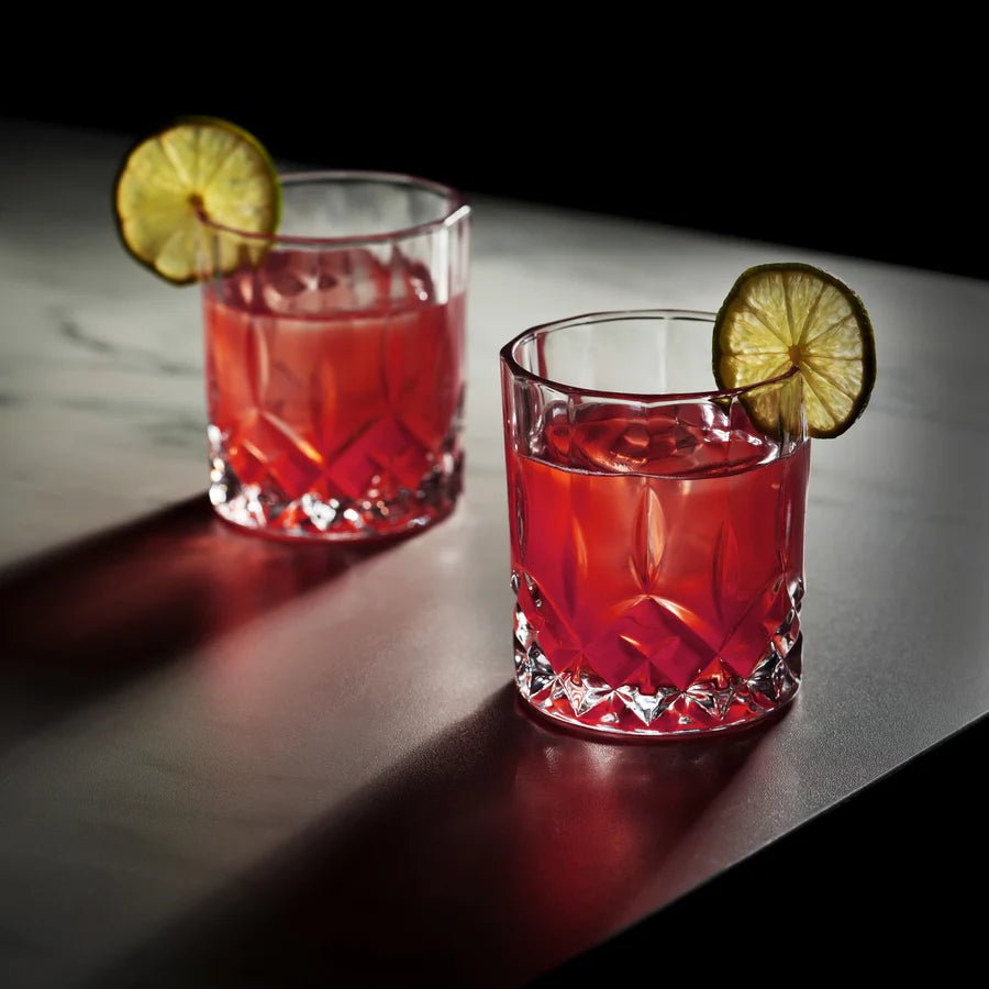 Admiral Crystal Rocks Glasses, Set of 2 - Perch