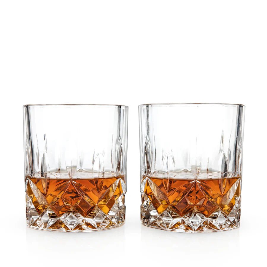 Admiral Crystal Rocks Glasses, Set of 2 - Perch