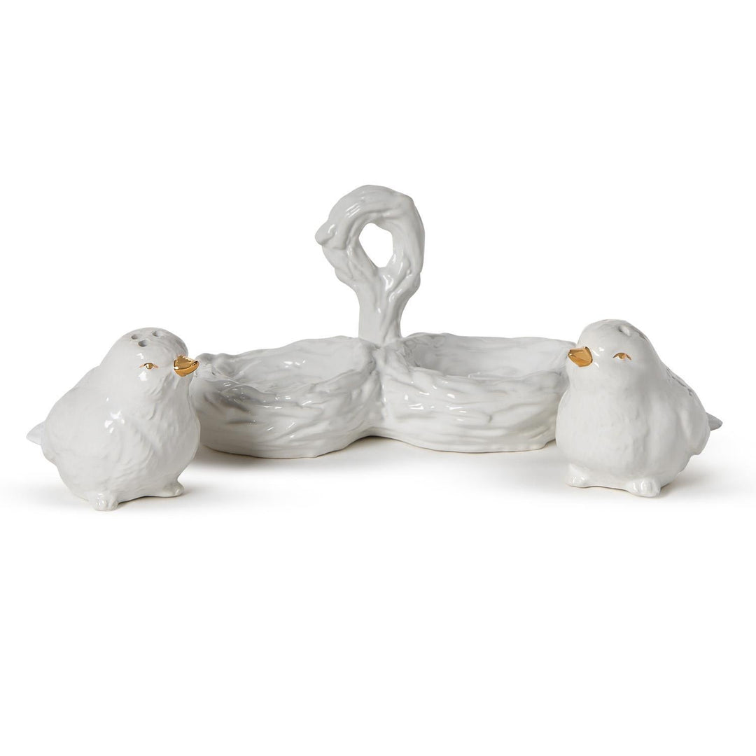 Bird Salt & Pepper Shakers with Nest - Perch