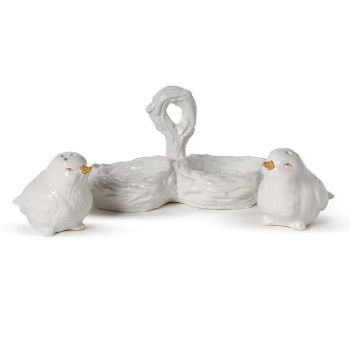 Bird Salt & Pepper Shakers with Nest - Perch
