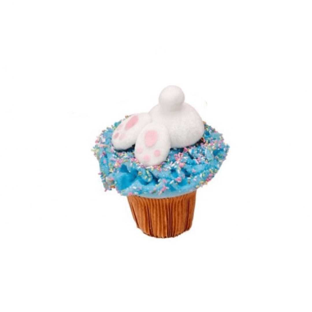 Blue Bunny Tail Cupcake - Perch