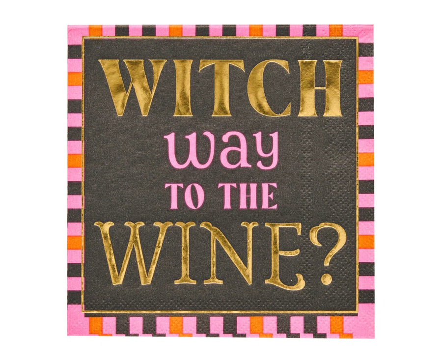 Boo Bold Cocktail Napkins - #Perch#