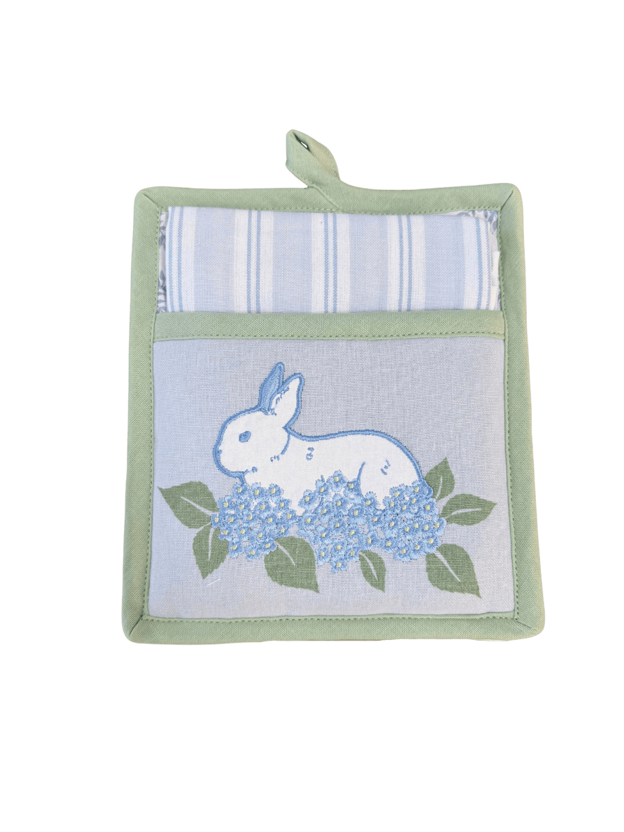 Bunny Garden Potholder Gift Set - Perch