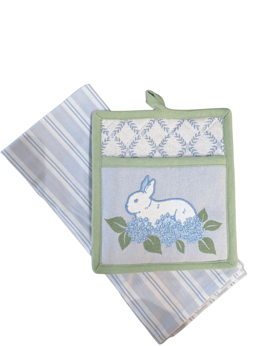 Bunny Garden Potholder Gift Set - Perch