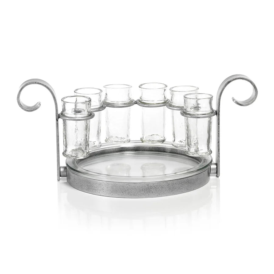 Cabo Six Shot Tequila Set - Silver - Perch