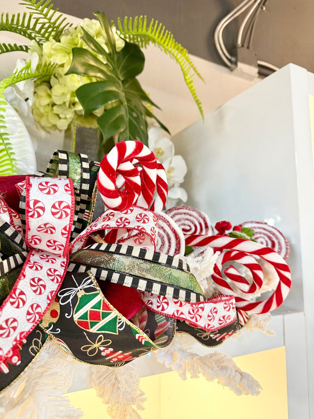 Candy Cane + Snowflake Garland - Perch