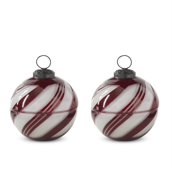 Candy Stripe Ornament Candle - Perch