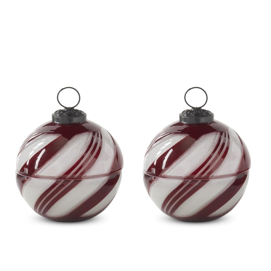 Candy Stripe Ornament Candle - Perch