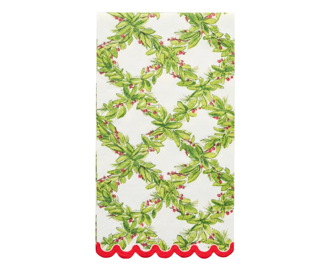 Ceramic Guest Towel Napkin Tray - Holly Berry - #Perch#