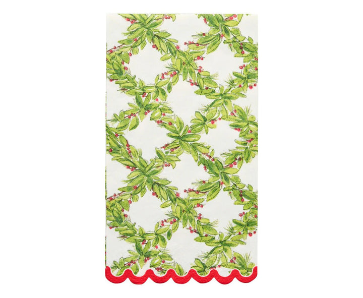 Ceramic Guest Towel Napkin Tray - Holly Berry - #Perch#