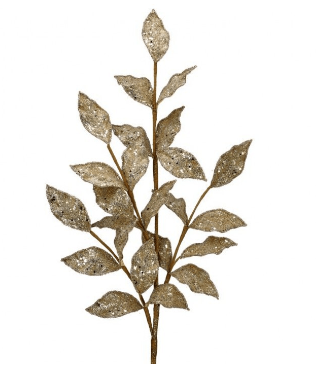 Champagne Gold Bay Leaf Spray - Perch
