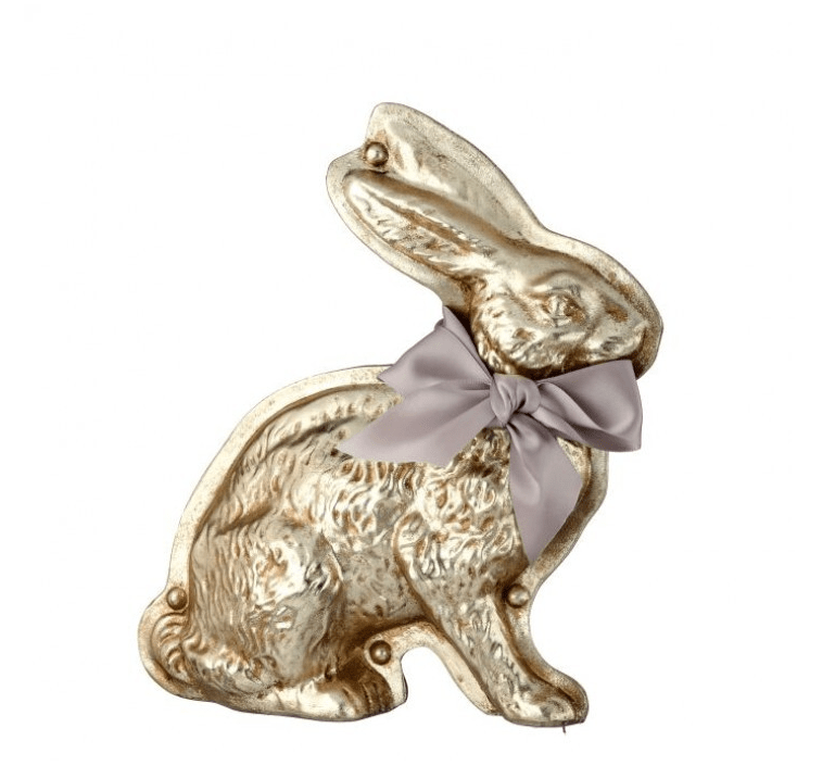 Champagne Resin Foil Chocolate Bunny - Perch