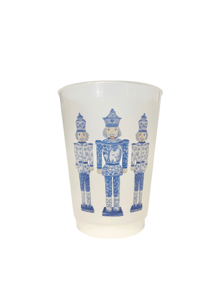 Chinoiserie Nutcrackers - Frosted Cup Set - Perch