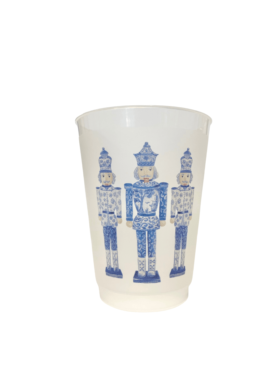 Chinoiserie Nutcrackers - Frosted Cup Set - Perch