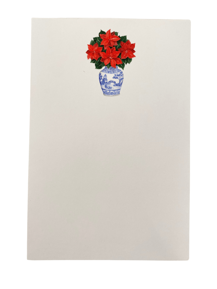 Chinoiserie Poinsettias - Scratch Pad - Perch