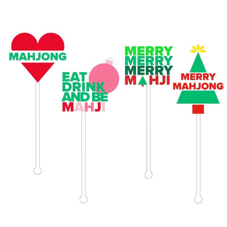 Christmas Acrylic Stir Sticks S/4 - Perch