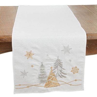 Christmas Tree + Snowflake Table Runner - #Perch#