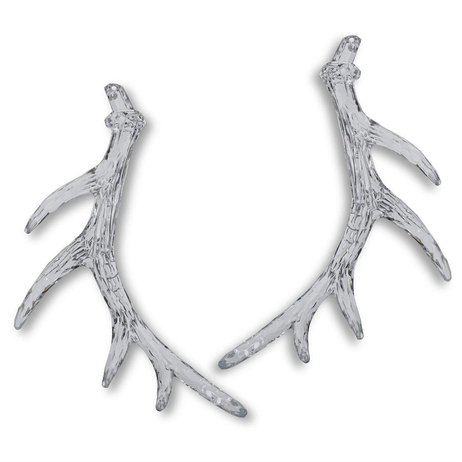 Clear Acrylic Antler Ornaments - Set of 2 - #Perch#