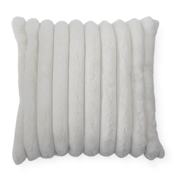 Cream Faux Fur Pillow - Perch