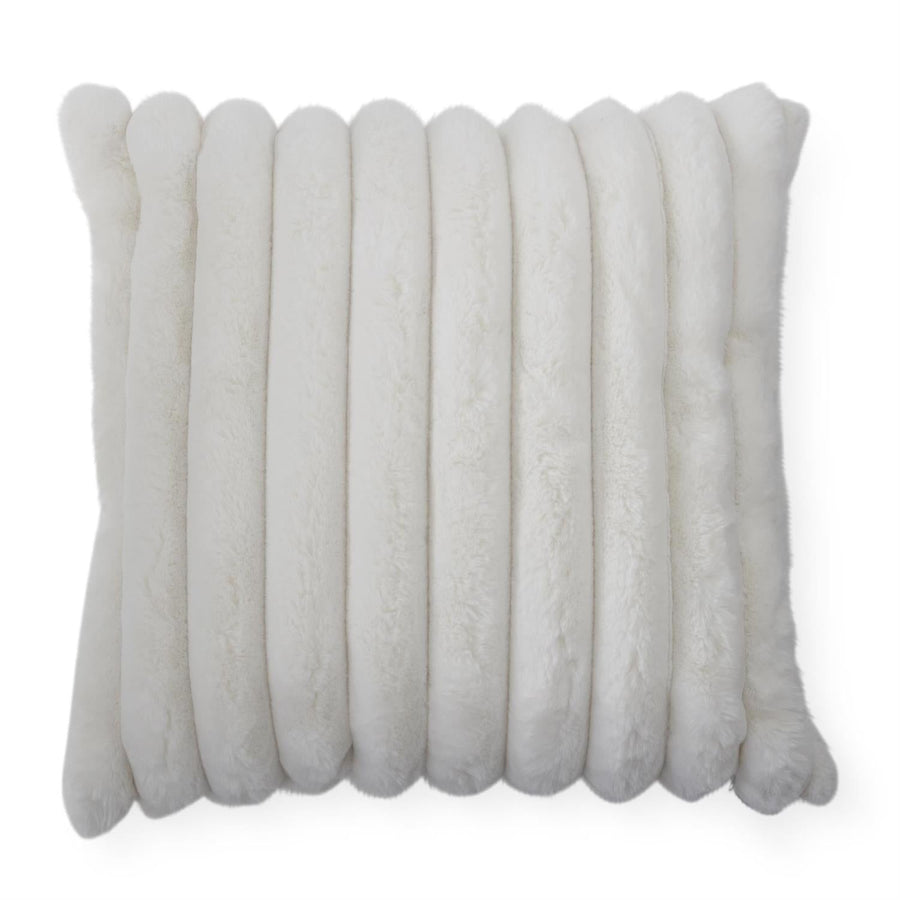 Cream Faux Fur Pillow - Perch