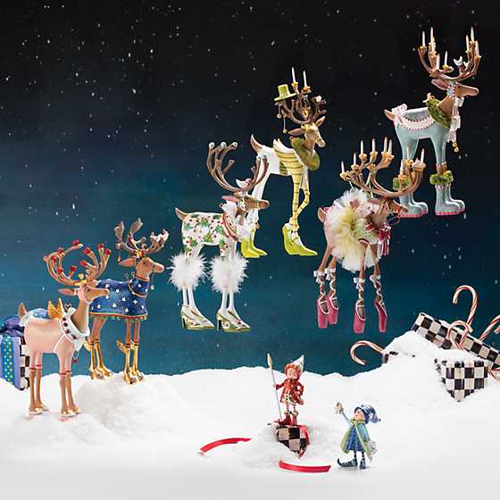 Dash Away Standing Reindeer Figurines - #Perch#