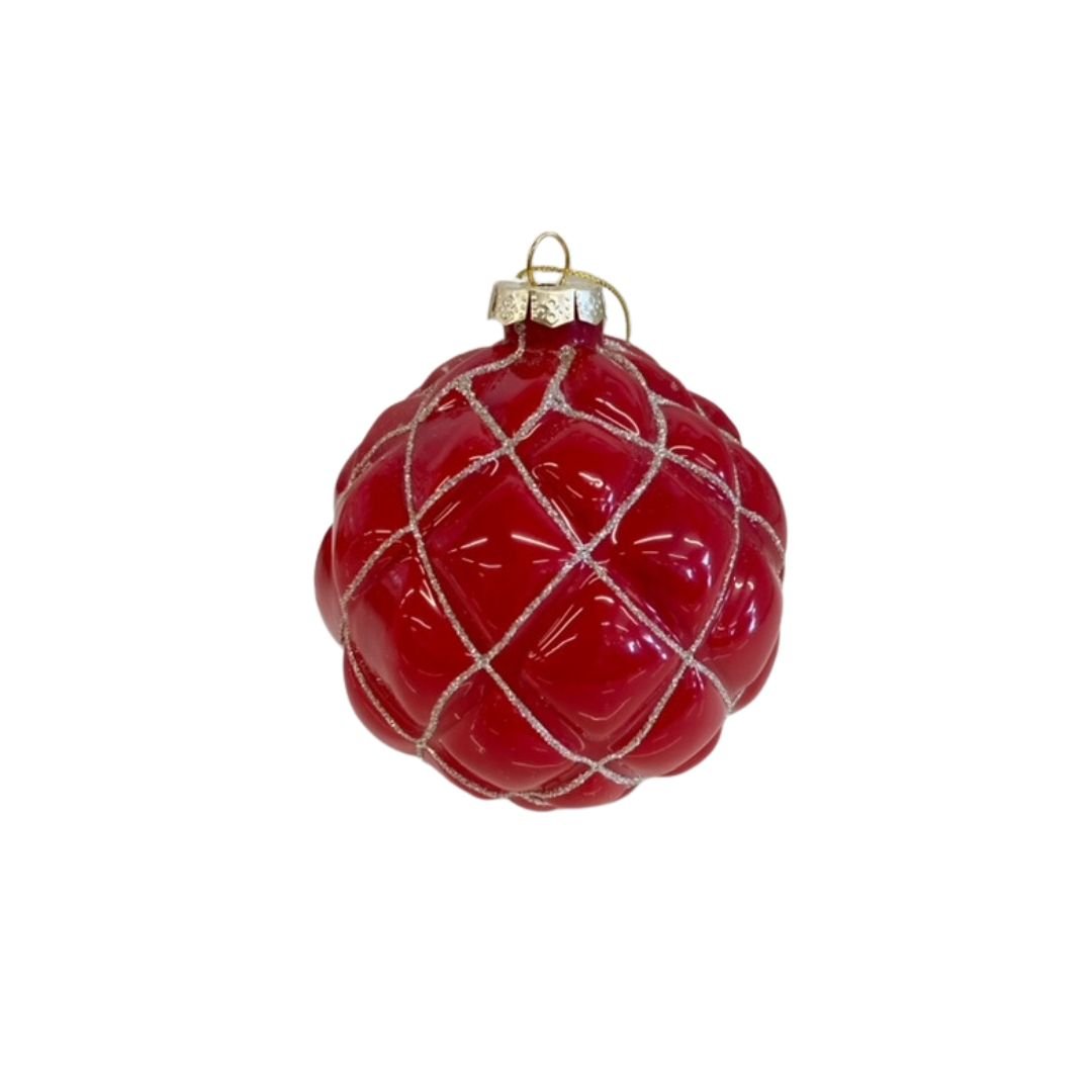 Embossed Red Ornament - #Perch#