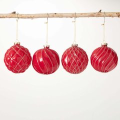 Embossed Red Ornament - #Perch#