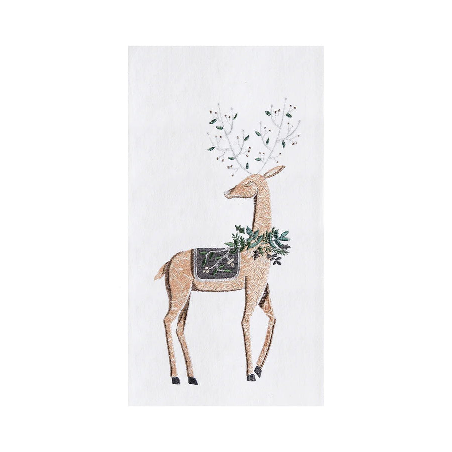 Emerald Reindeer Kitchen Towel - Perch