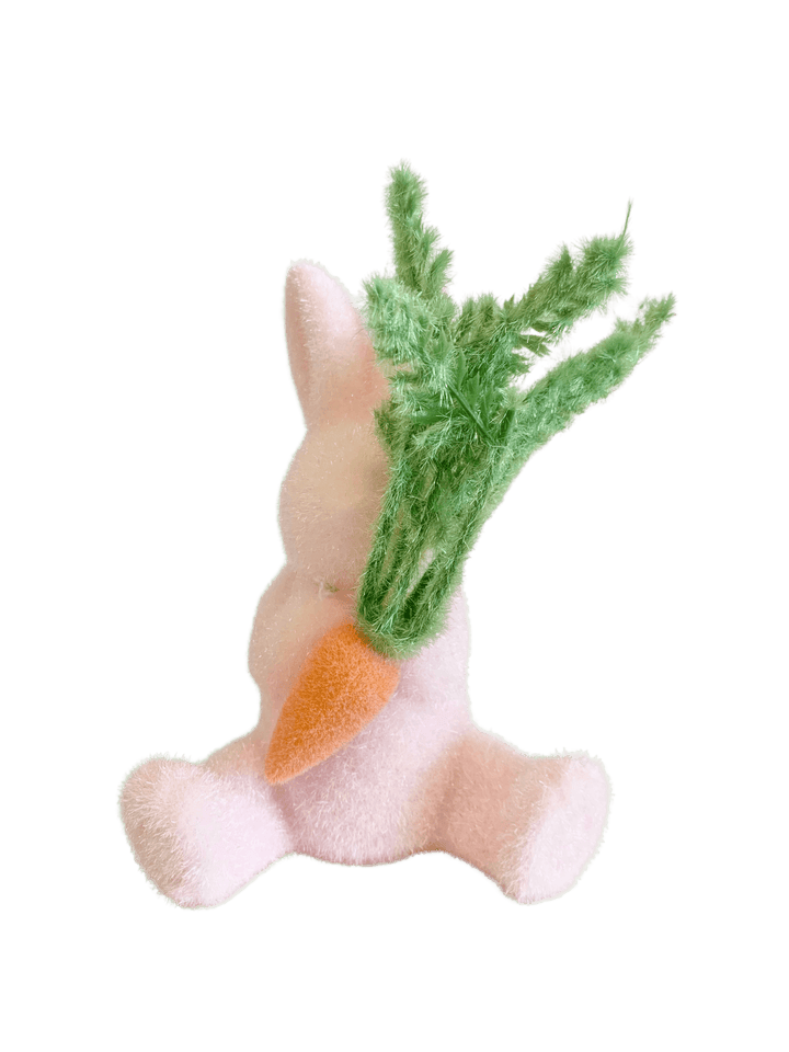 Flocked Bunny With Carrot - #Perch#