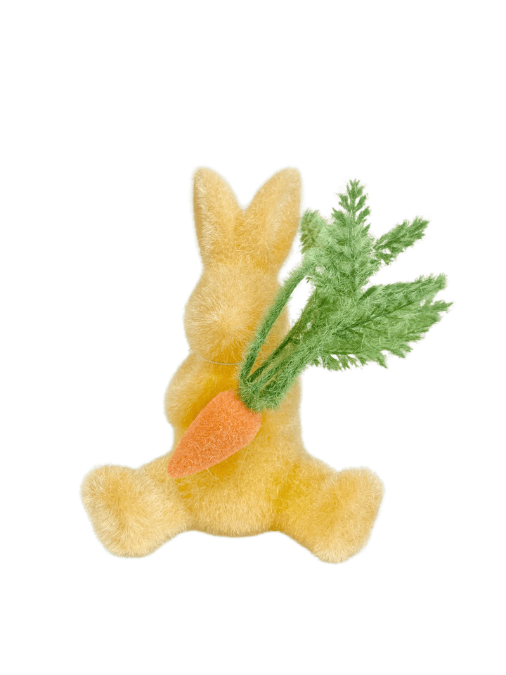 Flocked Bunny With Carrot - #Perch#