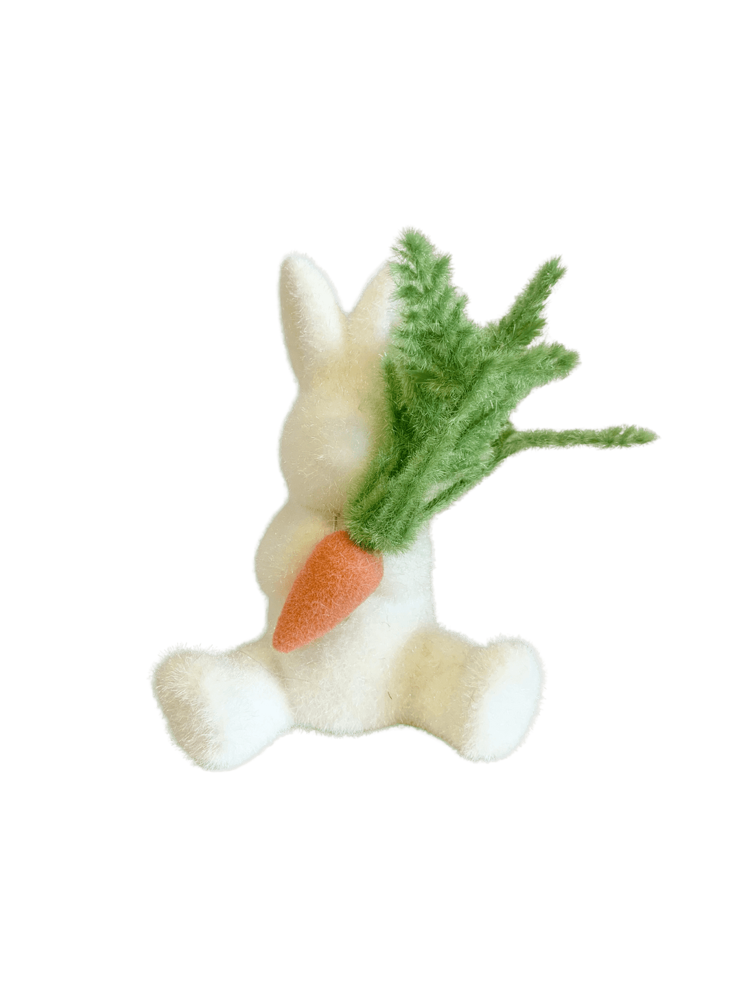 Flocked Bunny With Carrot - #Perch#