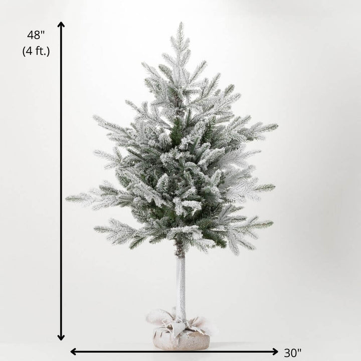 Flocked Pine Tree In Bag - #Perch#