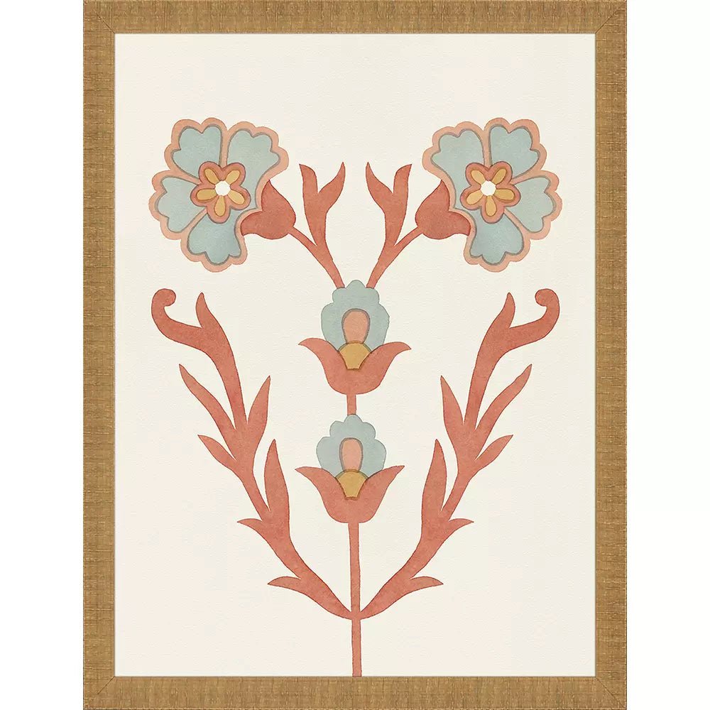 Folk Flourish - Set of 4 - Perch