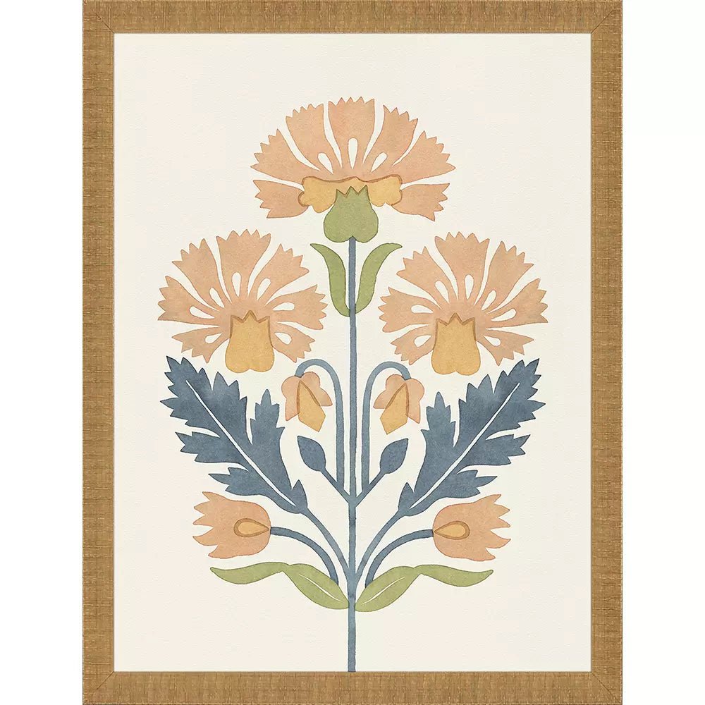Folk Flourish - Set of 4 - Perch