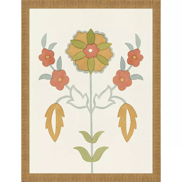 Folk Flourish - Set of 4 - Perch