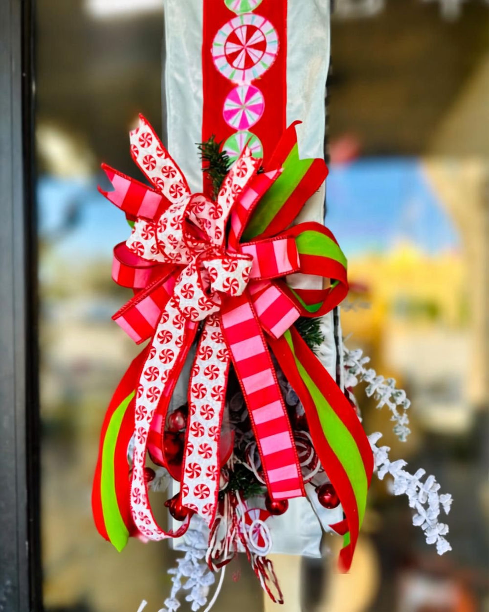 Front & Foyer Peppermint Christmas Wreath - Perch