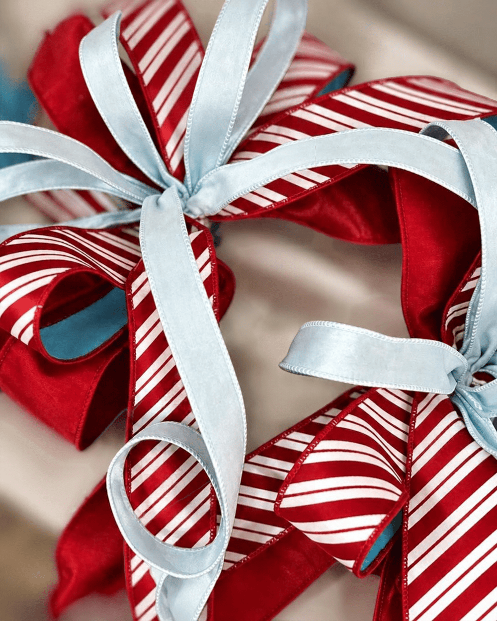 Frosted Candy Cane Bow Bundle - #Perch#