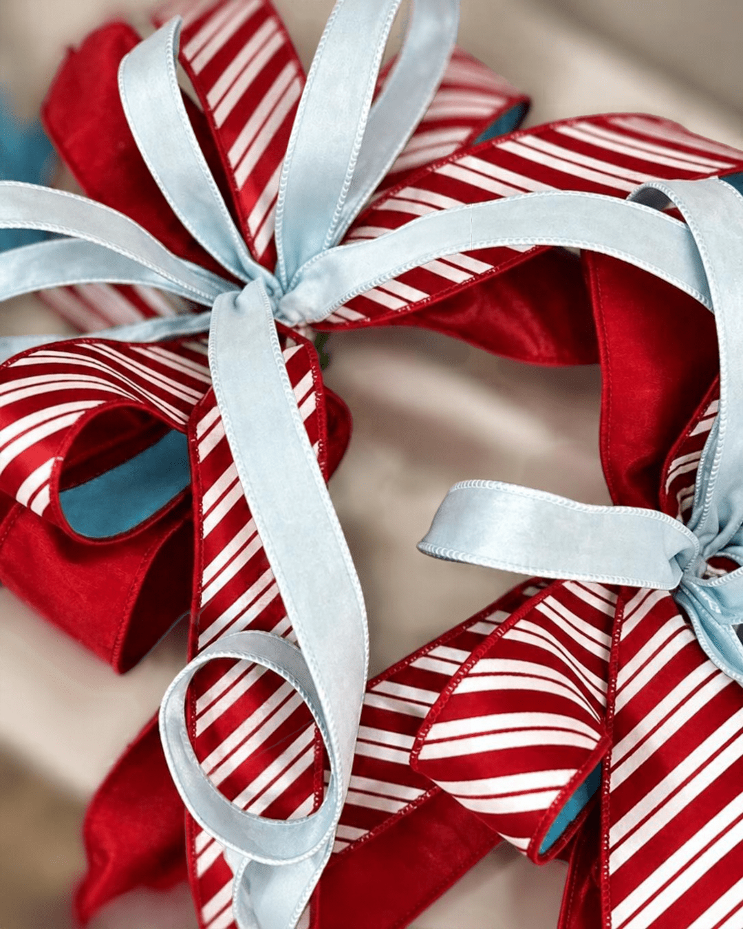 Frosted Candy Cane Bow Bundle - #Perch#