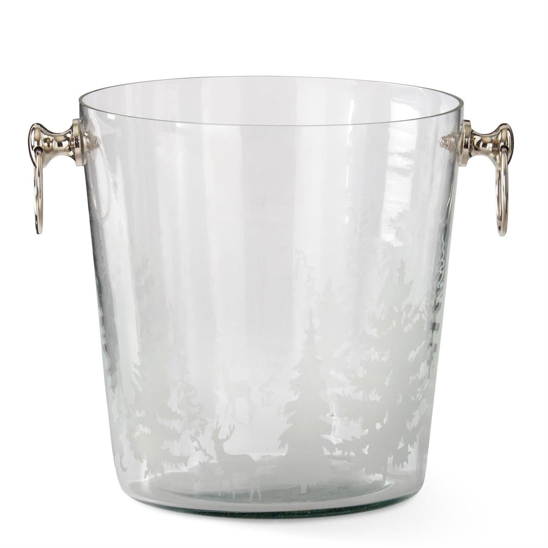 Frosted Forest Scene Ice Bucket - Perch