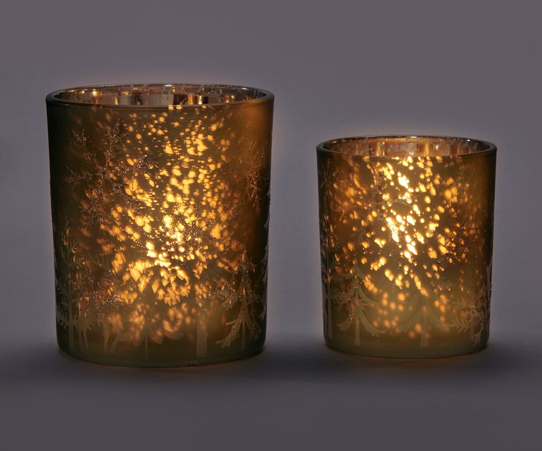 Frosted Votive Holder - Set Of 2 - #Perch#