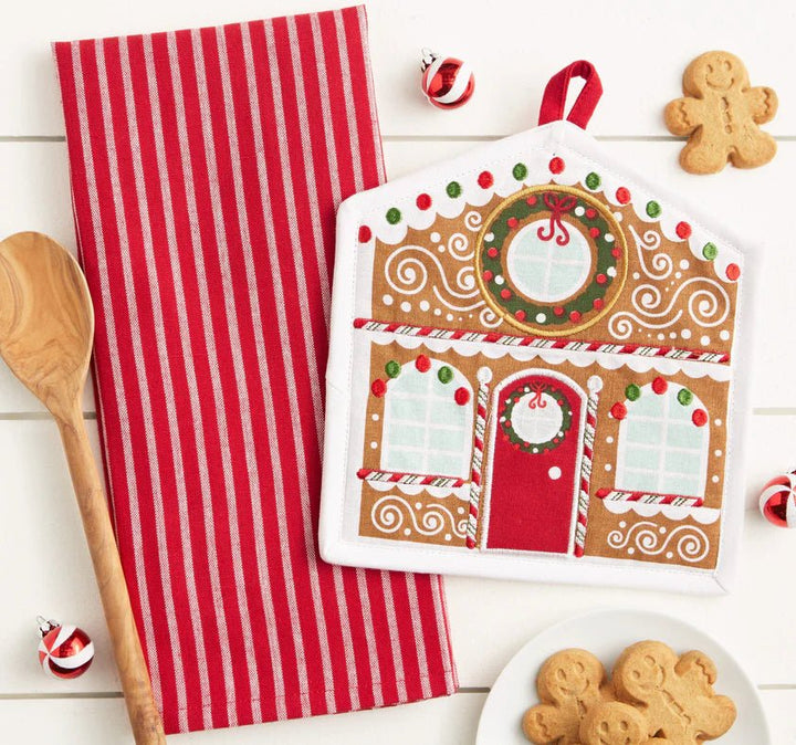 Gingerbread House Potholder Gift Set - Perch