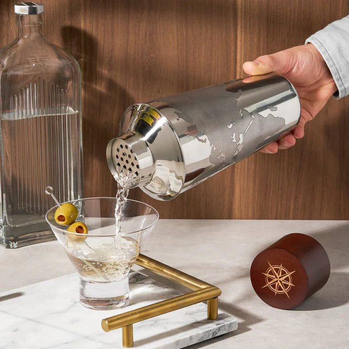 Globe Cocktail Shaker in Stainless Steel - Perch