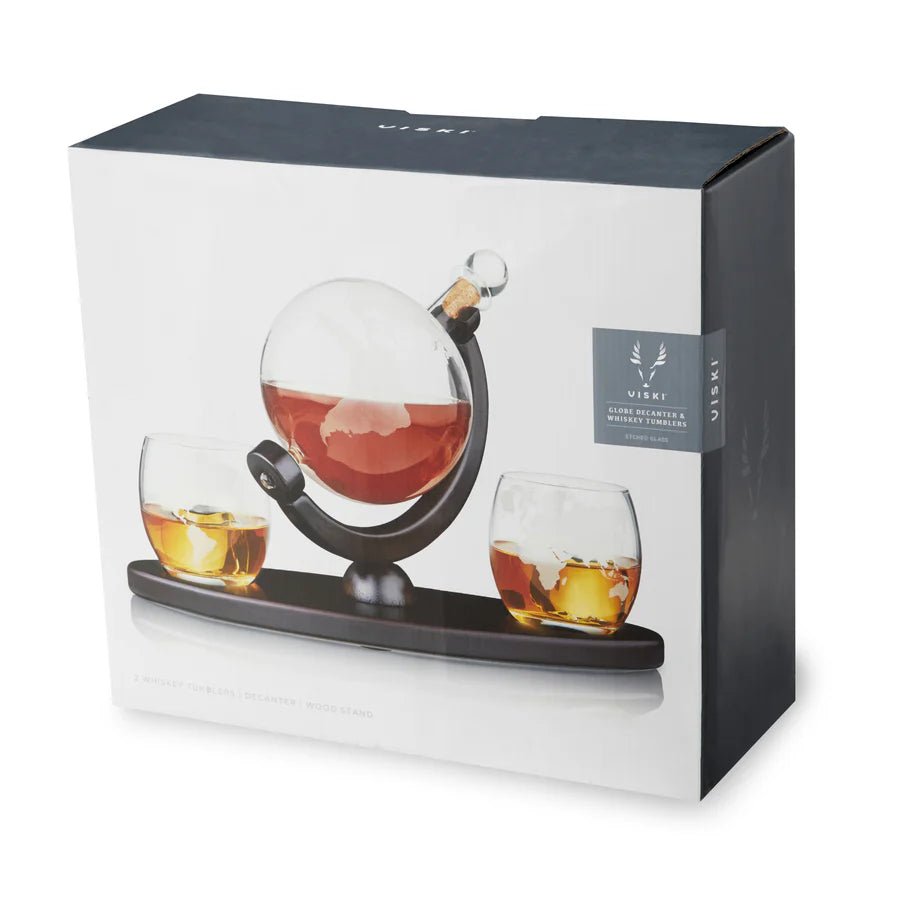 Globe Decanter & Whiskey Tumbler Set - Perch