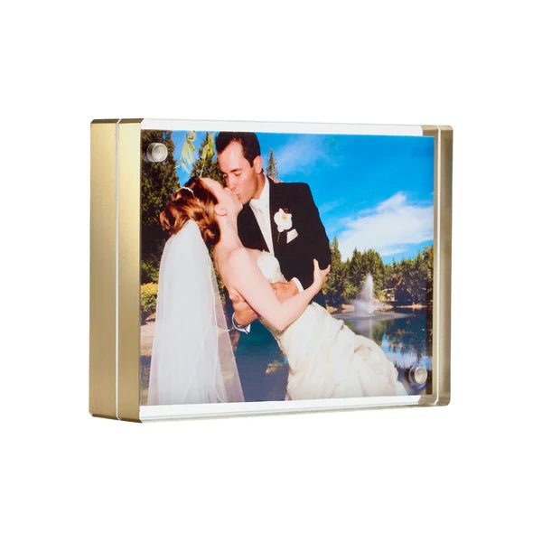Gold Edge Magnet Photo Frames - Perch
