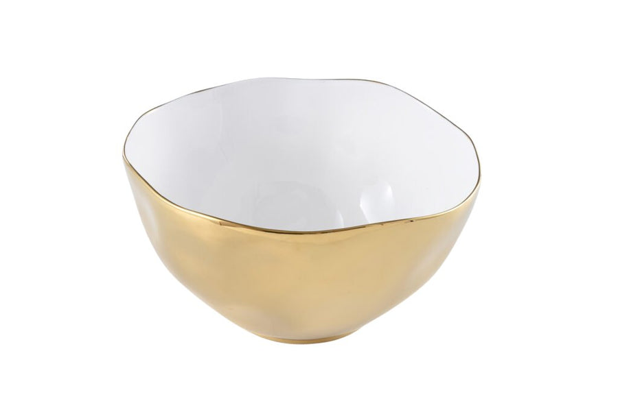 Gold Extra Large Bowl - #Perch#