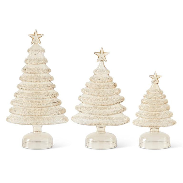 Gold Glass Layered Christmas Trees - #Perch#