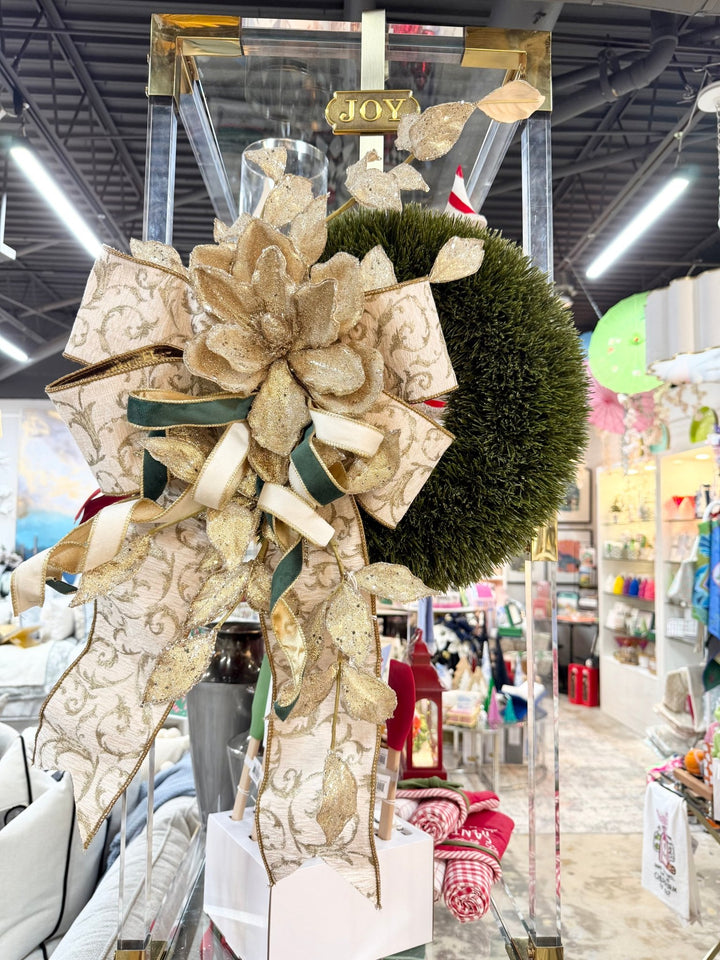 Gold Leaf + Green Wreath - Perch