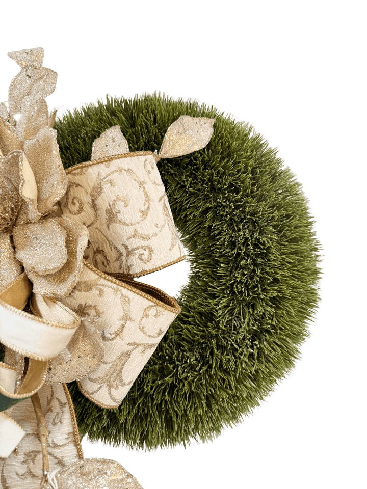 Gold Leaf + Green Wreath - Perch