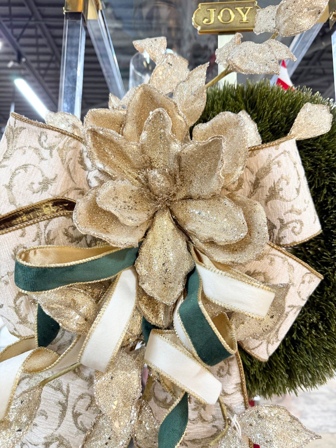 Gold Leaf + Green Wreath - Perch