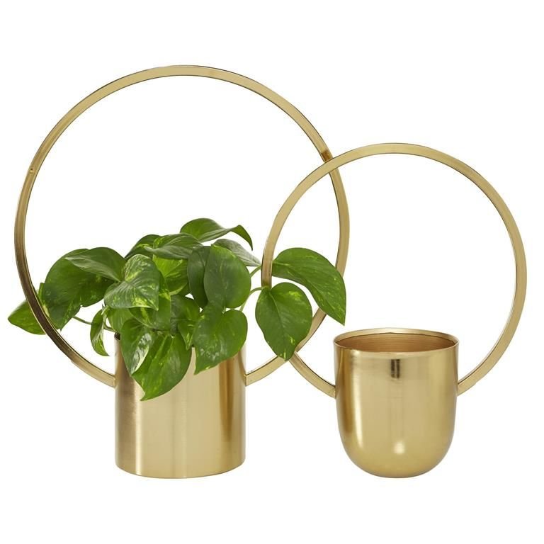 Gold Ring Planters S/2 - Perch